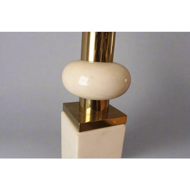 Stone 1960s Single Modernist Table Lamp For Sale - Image 7 of 10