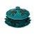 A verdigris green and blue majolica California Pottery Serving Tureen with lid and underplate. This set will be great for...