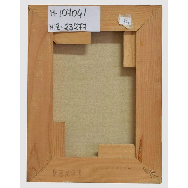 Danilo Bergamo, Geometric Landscape, Original Mixed Media, 1970s For Sale - Image 3 of 4