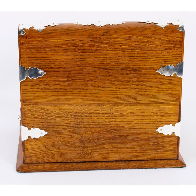 Antique Blonde Oak Tantalus Dry Bar, 1800s, Set of 8 For Sale - Image 18 of 18