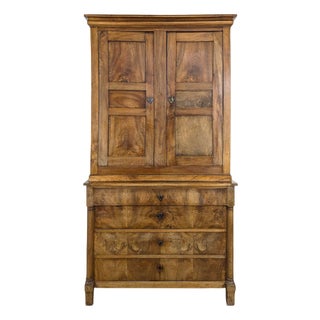 Empire Walnut Sideboard and Chest of Drawers For Sale