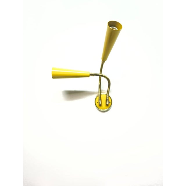 Mid-Century Modern 2-Light Sputnik Wall Lamp with Adjustable Arms, 1960s For Sale - Image 3 of 12