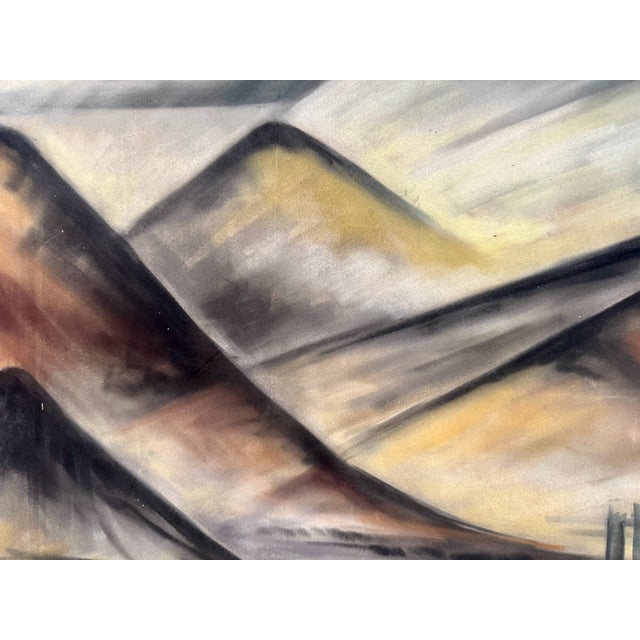 Original pastel on paper by Henry Emil Salloch, also known as Heinz Emil Salloch, the German-born American artist and...
