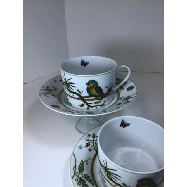 This set of 2 Haviland - Limoge Coffee cup and Saucers are from the Alain Thomas “Le Bestiaire” Collection for Haviland...