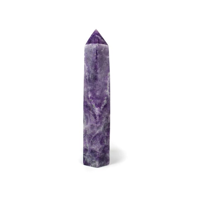 Contemporary Late 20th Century Contemporary Amethyst Obelisk Crystal Point Tower For Sale - Image 3 of 10