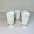 1950s Vintage Americana Arts & Crafts Boho Chic Milk Glass Pedestal Ice Tea Glasses - Set of 5 For Sale - Image 4 of 9