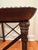 Maitland Smith Leather, Bronzed Wrought-Iron and Glass Side Table For Sale - Image 9 of 11