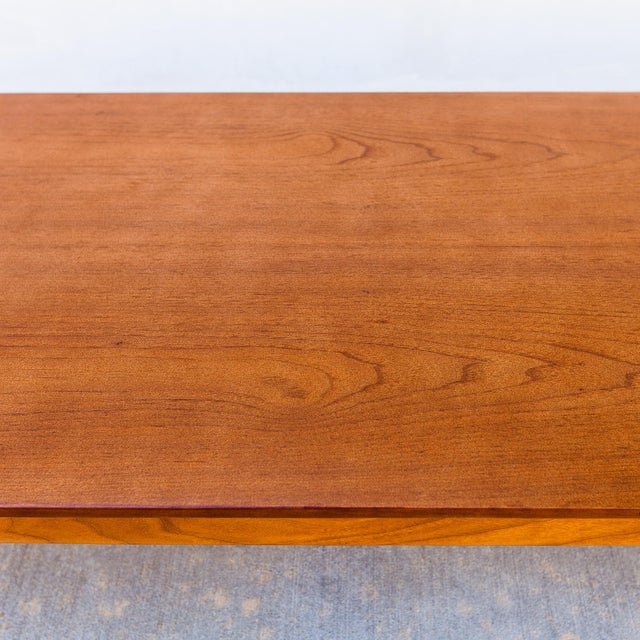 Restored 1950s Walnut Bench or Low Coffee Table Attributed to Greta Grossman For Sale - Image 17 of 18