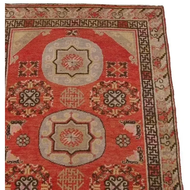 Tribal Antique Samarkand Tribe Rug 7'5'' X 4'1'' For Sale - Image 3 of 4