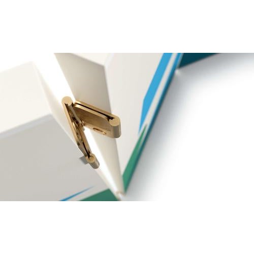 Plastic Balla Screens with Green and Blue Pattern by Giacomo Balla for Cassina, Set of 2 For Sale - Image 7 of 11