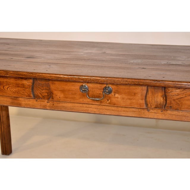 18th Century French Chestnut Farm Table For Sale In Greensboro - Image 6 of 12