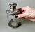 Antique Victorian Style Crystal and Silver-Tone Metal Toilet Bottle For Sale - Image 11 of 13