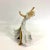 A beautiful figurine of a dancing woman wearing gold shoes! This is made from Goebel West Germany.