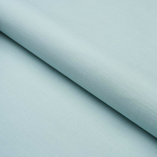 SAMPLE - Schumacher X Mark D. Sikes Judy Texture Fabric In Aqua For Sale