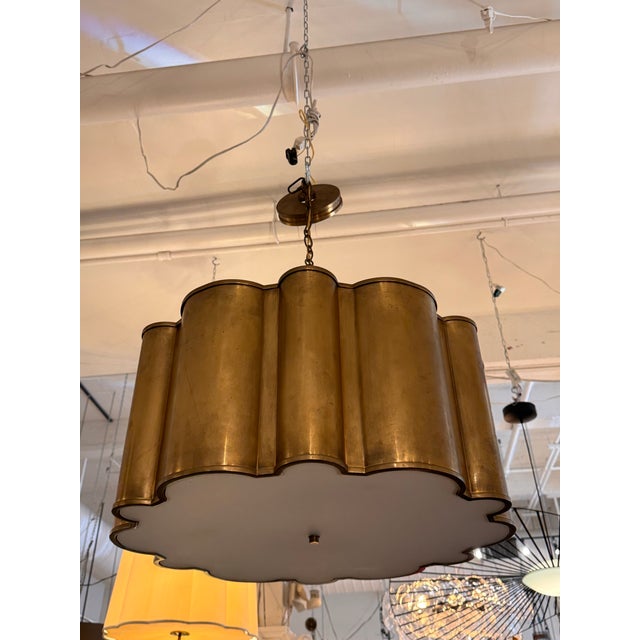 Transitional Aerin for Visual Comfort Arabelle Hanging Pendant For Sale - Image 3 of 12