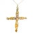 Antique 1900s 18k Gold Cross Pendant With Diamonds & Pearls For Sale - Image 9 of 10