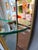 Mid-Century Modern Extra large full-length mirror with console in pink copper mirror glass with gilt brass frame by the...