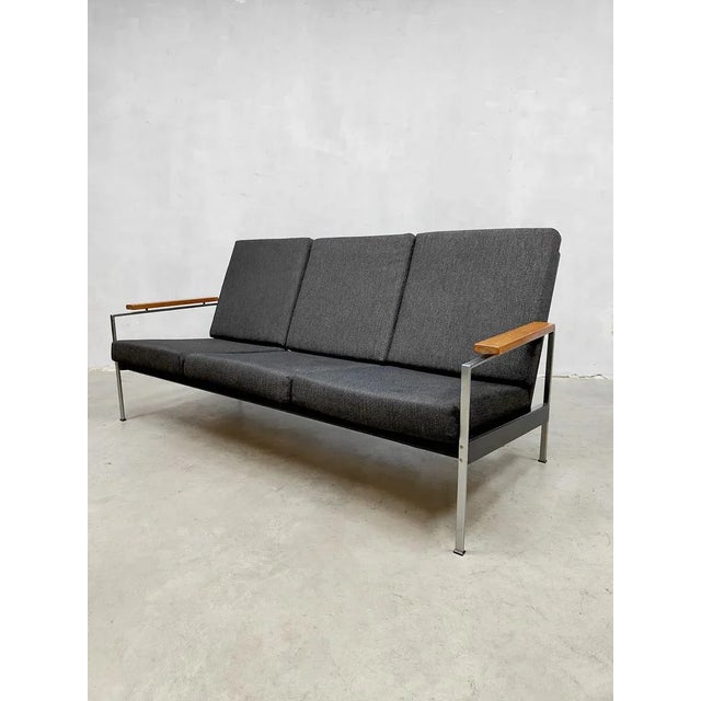 Vintage Dutch Sofa & Lounge Chairs by Rob Parry, 1950s, Set of 3 For Sale - Image 4 of 8