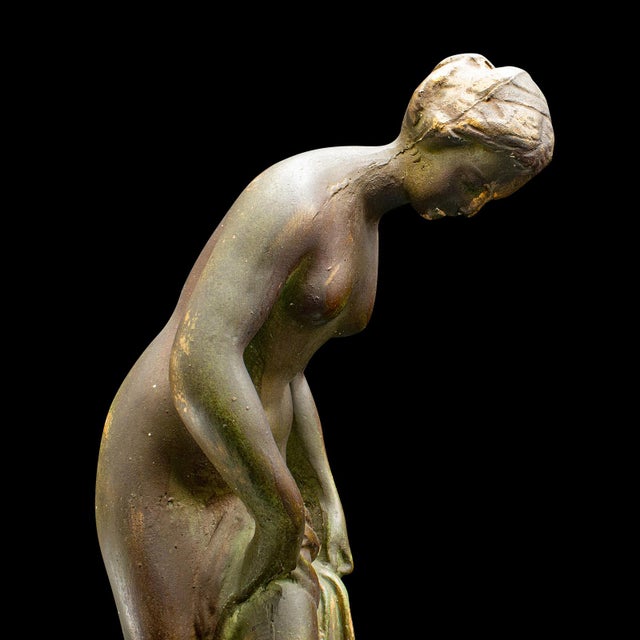 Gold 1900's Antique Female Figure For Sale - Image 8 of 9