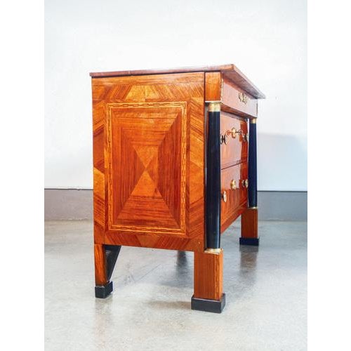 Empire Dresser in Inlaid Walnut, Early 19th Century For Sale - Image 6 of 15