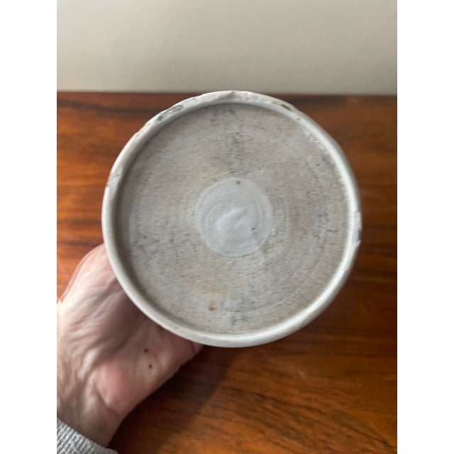 Vintage Chinese Floral Brush Pot For Sale In Chicago - Image 6 of 9