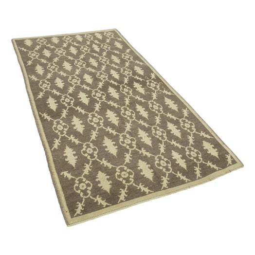 Vintage Hand-Knotted Wool Rug For Sale