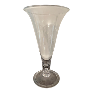Late 20th Century Colonial Williamsburg Reproduction Glass "Teardrop Vase"