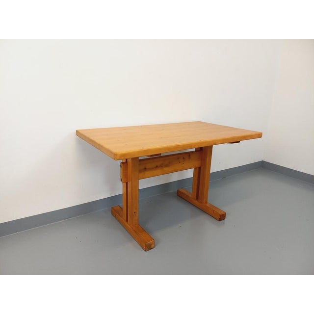 Rectangular Dining Table in Pine by Charlotte Perriand for Les Arcs, 1960s-1970s For Sale - Image 18 of 18