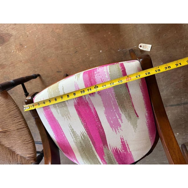 Wood 20th Century Regency Klismos Cherry Wood Dining Chairs For Sale - Image 7 of 18