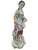 Blue Large Italian Porcelain Figurine of Young Peasant Girl with Lamb, 1950s For Sale - Image 8 of 10