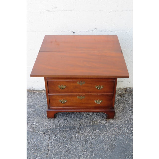 J B Van Sciver Small Dresser Extended Flip Top Chest of Drawers 5542 For Sale - Image 9 of 12