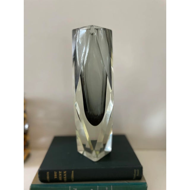 Mid-Century Modern Vintage Murano Sommerso Glass Vase by Alessandro Mandruzzato For Sale - Image 3 of 6