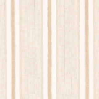 SAMPLE - Schumacher X A Rum Fellow Ipala Stripe Wallpaper In Bisque For Sale