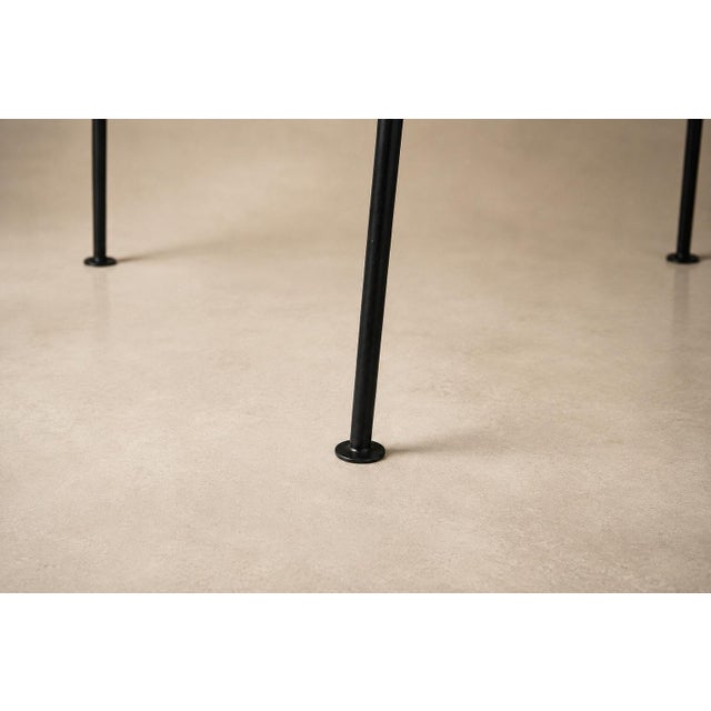 Set of Six Dining Chairs in Metal and Boucle by Carlo Hauner, Brazil, 1950s For Sale - Image 9 of 18