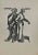 Les Deux Aristocraties is a vintage Woodcut Print realized by Hermann Paul (1864-1940). Good condition on a grey...