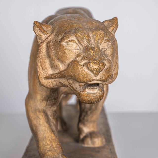 Ceramic Henri Bargas, Sculpture of a Lioness, Terracotta, 1930s For Sale - Image 7 of 16
