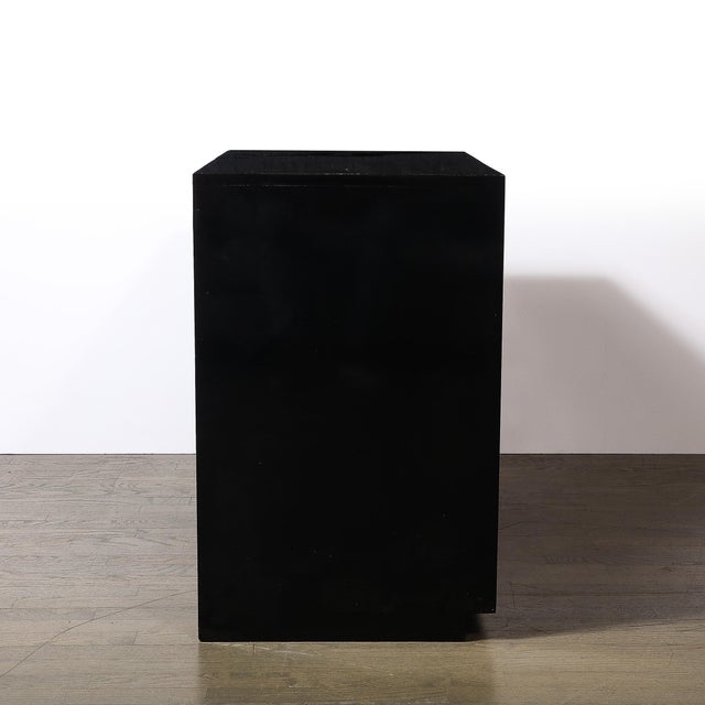Black 1950s Mid-Century Dorothy Draper Chest of Drawers for España in Gilt & Black Lacquer For Sale - Image 8 of 11