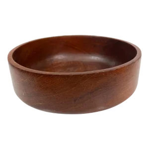 1960s Solid Teak Wood Bowl Style of Dansk Designs Denmark