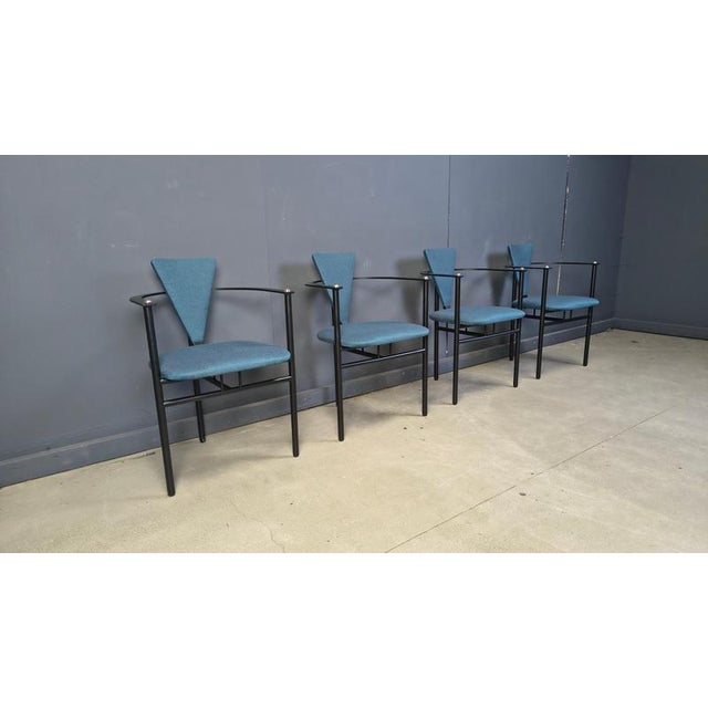 Metal Vintage Dining Chairs from Belgo Chrom, 1980s, Set of 4 For Sale - Image 7 of 11