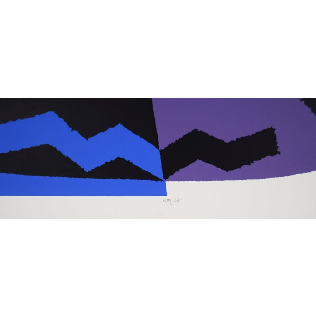 Paint "Kitty Cat" - 1979 Abstract Expressionist Lithograph on Paper by Sidney Budnick For Sale - Image 7 of 8