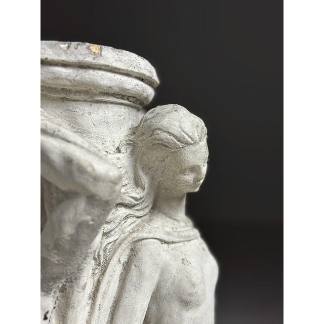 Concrete Column the Three Graces Garden Statue For Sale - Image 12 of 16