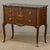 French Antique French Louis XVI Style Marquetry Marble Top Commode For Sale - Image 3 of 18