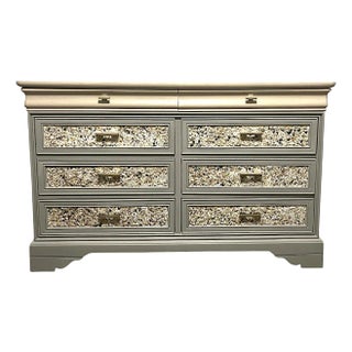 1970s Vintage Coastal Mosaic Dresser For Sale