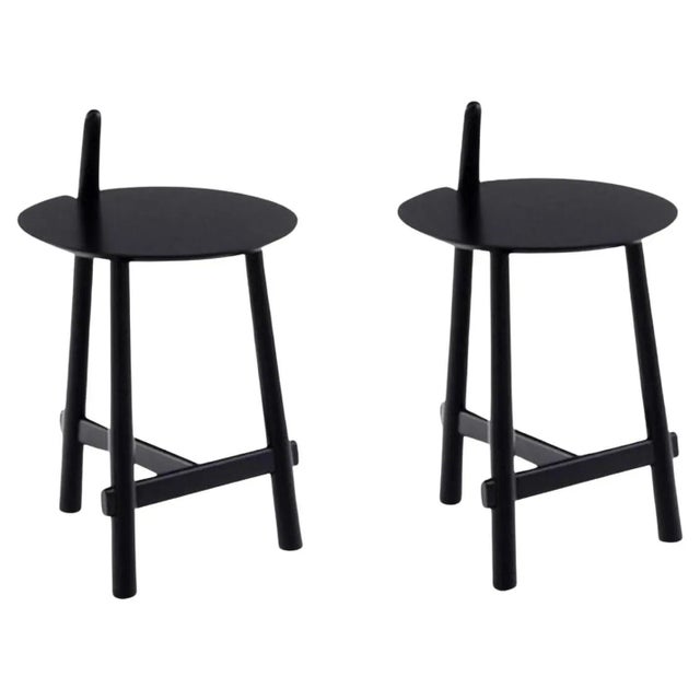 Not Yet Made - Made To Order Black Altay Side Tables by Patricia Urquiola, Set of 2 For Sale - Image 5 of 5