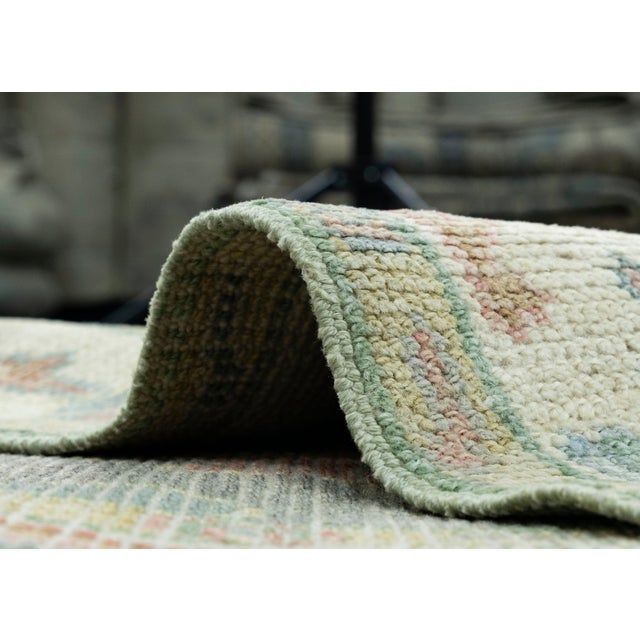 Textile Turkish Oushak Rug 2'6" x 5'2" #17548 For Sale - Image 7 of 8