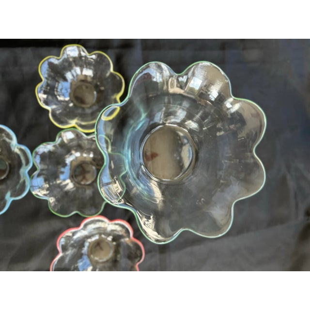 Vintage Modern Art Glass Fruit Bowls- Set of 5 For Sale In New York - Image 6 of 7