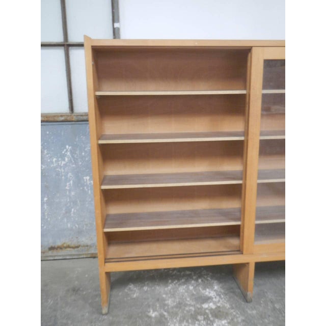 Fir Blockboard Bookcase, 1970s For Sale - Image 6 of 13