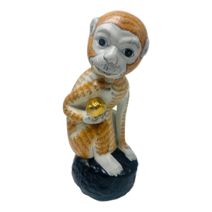 Vintage Ceramic Chinoiserie Monkey