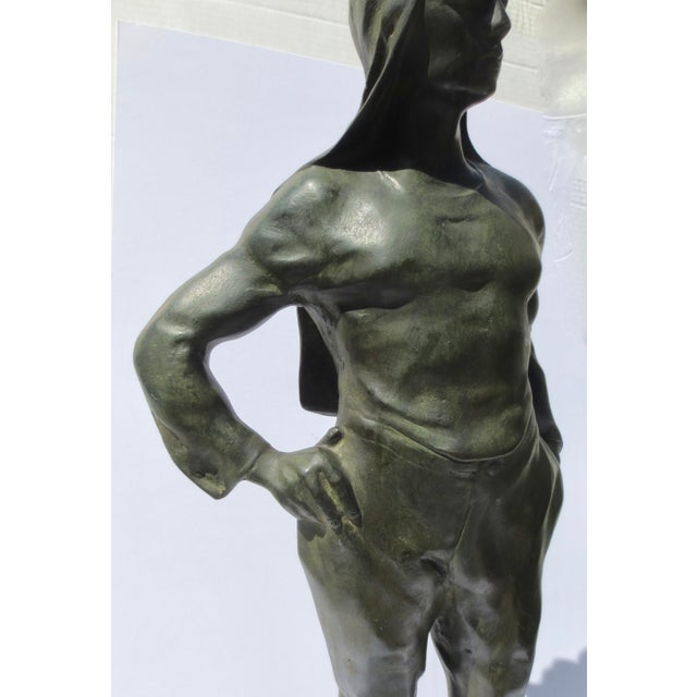 Henri Alphonse Nelson Bronze Sculpture " DockWorker" For Sale In New York - Image 6 of 12
