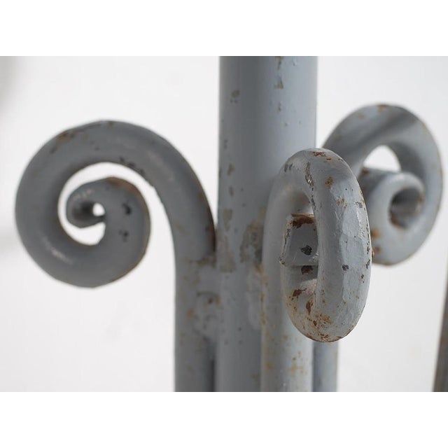 Vintage Iron Hall Coat Rack, 1920 For Sale - Image 6 of 9